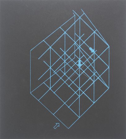 Colombo Gianni SPAZIO ELASTICO. PROGETTO PER LO STUDIO V serigrafia, cm 18x16...