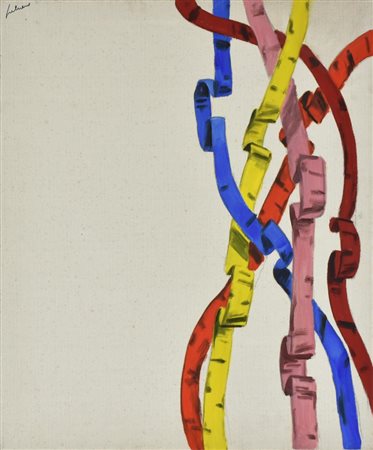 Galvano Albino NASTRO N. 5 olio su tela, cm 60x50 sul fronte: firma sul...