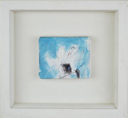 Raciti Mario COMPOSIZIONE olio su tela, cm 6x7 sul retro: firmato e datato...