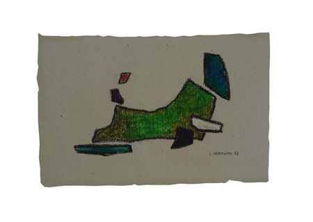 Veronesi Luigi L.V.121 SENZA TITOLO pastelli e matita su carta, cm 13x20...