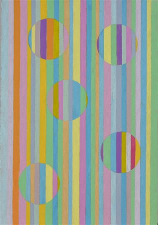 Fasano Francesco PRESENZE acrilici su carta, cm 29,7x21 sul retro: titolo,...