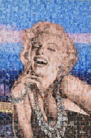 Murgia Maria MARILYN MONROE fotomontaggio su kapafix, cm 60x40 sul fronte:...