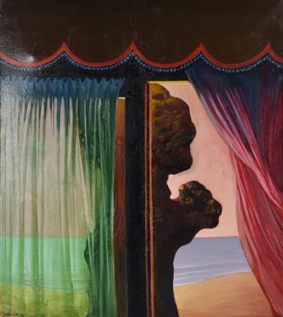 Governatori Aroldo SCIROCCO olio su tela, cm 90x80 sul fronte: firma e data...