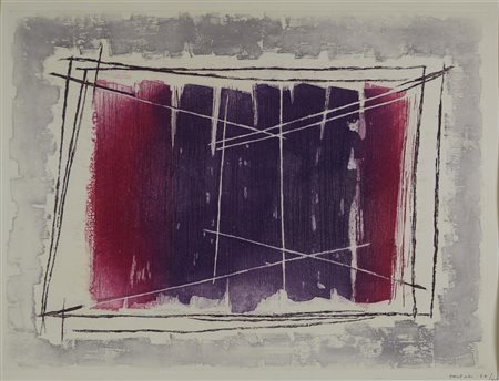 Fautrier Jean PROJECTIONS acquaforte-acquatinta, cm 47,5x64,5, su foglio cm...