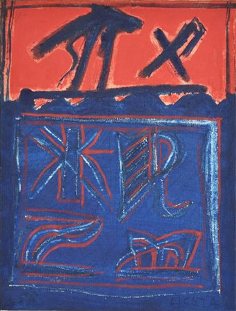 Licata Riccardo IL TITOLO olio su tela, cm 24x18 sul fronte: firma sul retro:...