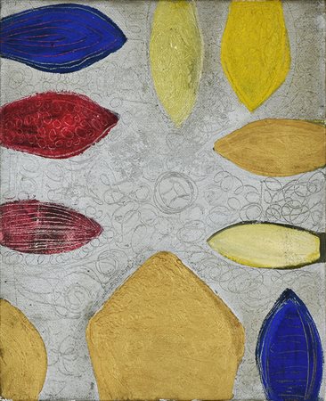 Gribaudo Ezio SENZA TITOLO acrilico su tela, cm 25x20 sul retro: firma