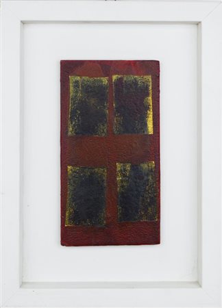 Bianco Remo TABLEAUX DORES olio su tavoletta, cm 19x10 sul retro: autentica...