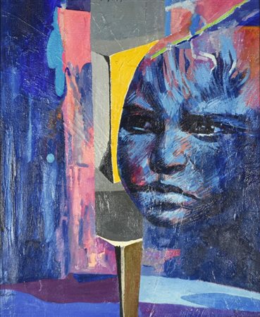 Corbidge John CI SARA' ANCORA IL DOMANI? olio su tela, cm 55x45 sul fronte:...