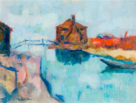 MARIO CASTELLANI (1914-1985) - Canali a Mazzorbo