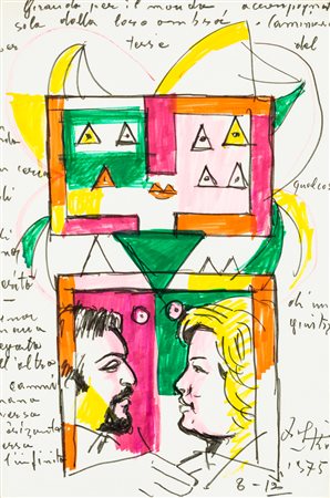 IBRAHIM KODRA (1918-2006) - Senza Titolo, 1975