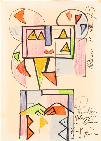 IBRAHIM KODRA (1918-2006) - Senza Titolo, 1973