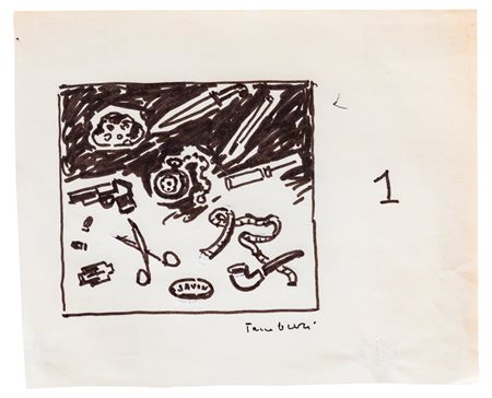 ORFEO TAMBURI (1910-1994) - Studio per dipinto