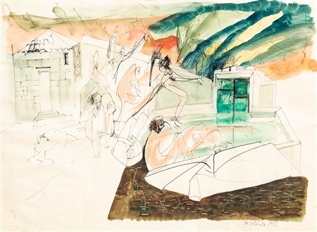 ERCOLE PIGNATELLI (1935) - Senza Titolo, 1956