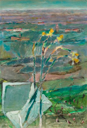 TONINO GOTTARELLI (1920-2007) - Garofani nella bottiglia