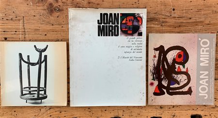 JOAN MIRÒ - Lotto unico di cataloghi