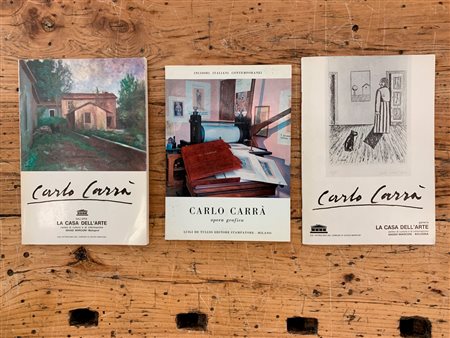 CARLO CARRÀ - Lotto unico di cataloghi