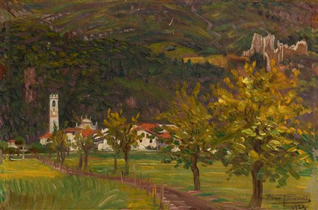 PIERO FOCARDI (1889-1945) - Creto in Val Giudicarie, 1920