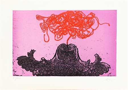 ENRICO BAJ (1927-2003) - Fiore, 1968