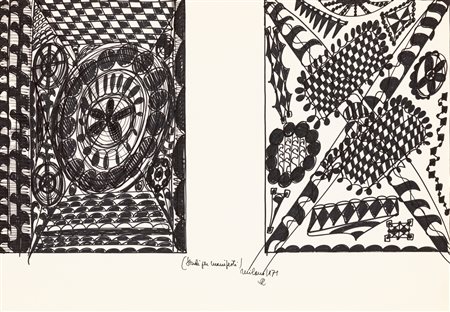 LUCIANO LATTANZI (1925-1999) - Studio per manifesti, 1971