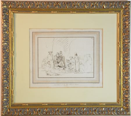 Da van Rijn Rembrandt "Giuseppe interpreta i sogni" incisione di Simon Watts...