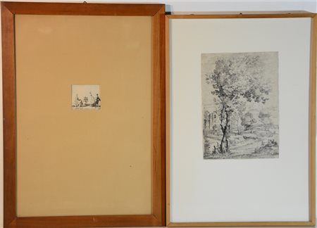 Da Callot, incisione edita da Israel Silvestre unita ad un'altra raffigurante...