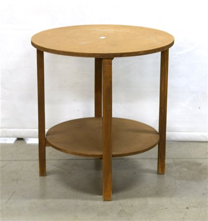 Tavolo tondo a due ripiani (d cm 65, h cm 68)