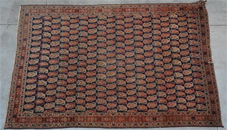 Tappeto Serabend, Persia, inizio secolo XX. Decoro con file di boteh...