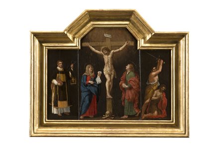 Scuola dell'Italia centrale del secolo XVII Crocifissione, decapitazione del...