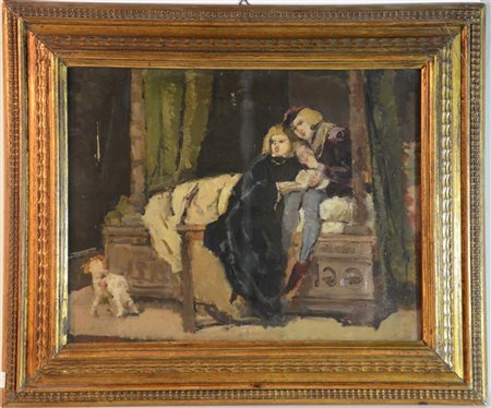 Emilio Borsa (Milano 1857 - Monza 1931) (Attribuito) (Da Paul Delaroche...