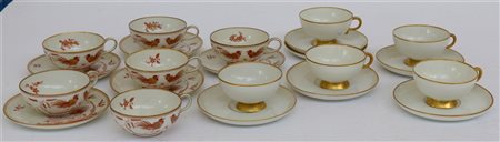 Manifattura di Richard Ginori, pittoria di Doccia secolo XX Lotto composto da...