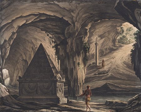 Girolamo Magnani (Borgo San Donnino 1815 - Parma 1889) (attr.) "Scena per...