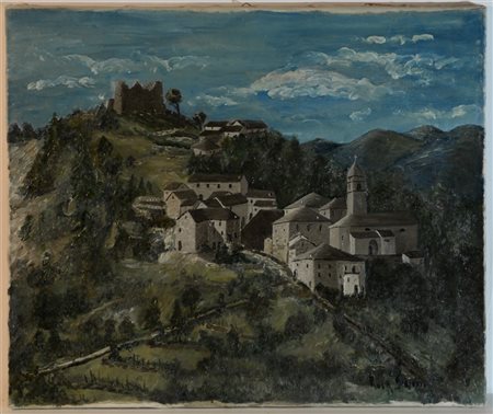 Rosa Giliotti "Belforte" olio su tela (cm 50x60) firmato in basso a destra, firm