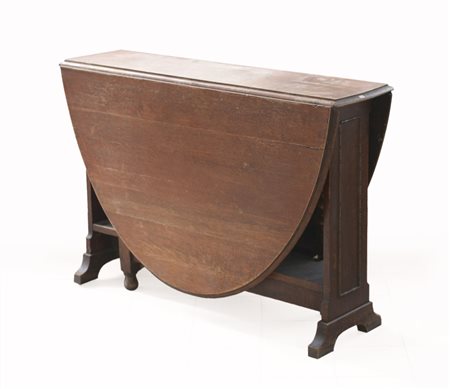 Tavolo ad alette con montanti piatti (cm 107x73x28) (difetti)