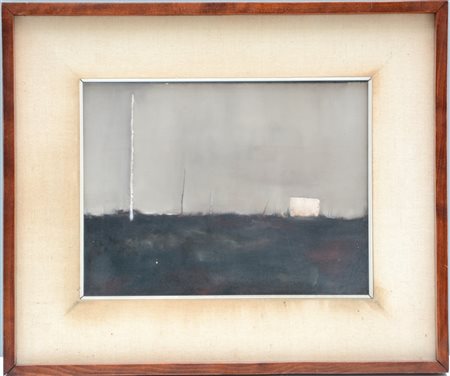 Gianni Castagneto "La terra" '59, olio su tela (cm 30x40) Firmato e datato in ba