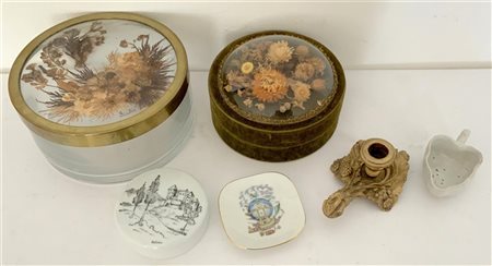 Lotto composto da sei oggetti di manifattura e materiali diversi (difetti)