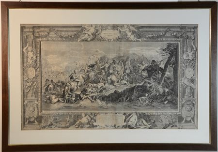 Bernard Picart (1673-1733) - Incisione a bulino intitolata ''Alexander superato