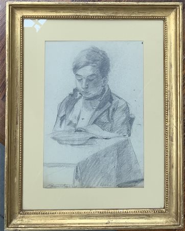 Ugo Vittore Bartolini "Fanciullo" 1929, 
matita su carta (
cm 31x21) Firmato e d