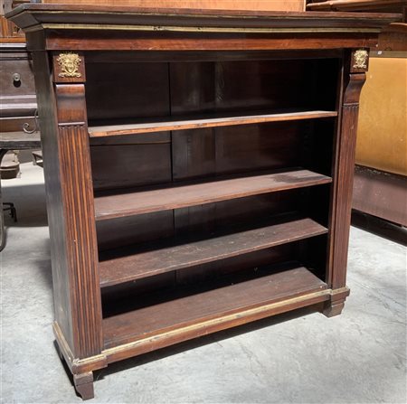 Libreria a giorno in stile "impero" (cm 148x142x47) (difetti)