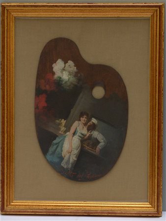 Artista della fine della fine del XIX Secolo "Frutta del padrone" olio su tavol