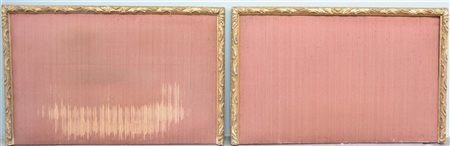 Coppia di testate da letto imbottite con profilo ricavato da una cornice del Se