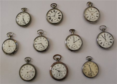 OMEGA, LONGINES, INTERNATIONAL WATCH E ALTRI 
Lotto composto da dieci orologi d