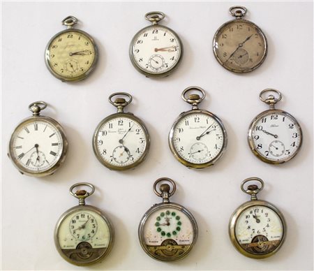 OMEGA, DOXA, INTERNATIONAL WATCH E ALTRI
Lotto composto da dieci orologi da tas