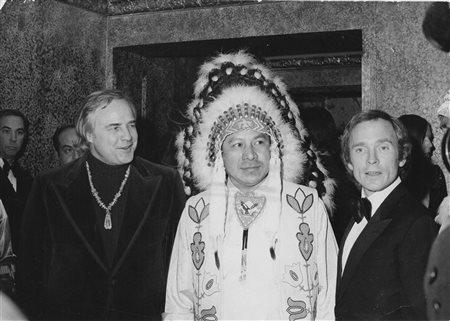 Marlon Brando press conference of the american indians 1974 ca.

Original gelat