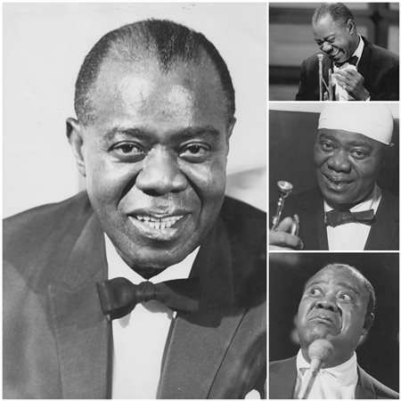 Louis Armostrong 1965 ca.

One gelatin silver print and three R-C gelatin silve