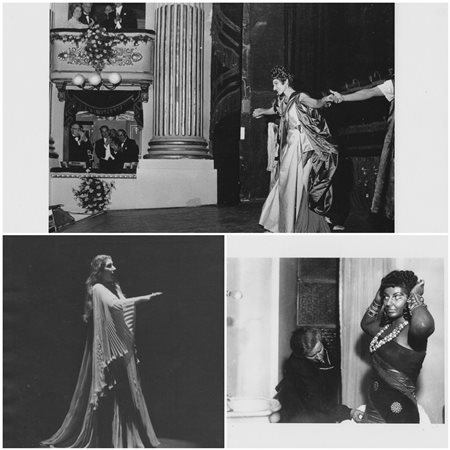 Maria Callas on stage 1960/1970

One gelatin silver print and two gelatin silce