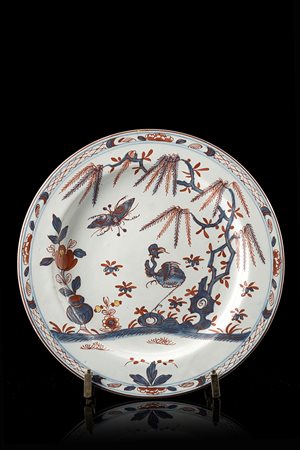 Manifattura di Felice Clerici e Pasquale Rubati, Milano, 1760/80.Piatto tondo i