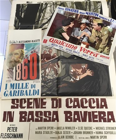 Cartella contenente numerose locandine cinematografiche tra i quali: "Scene di