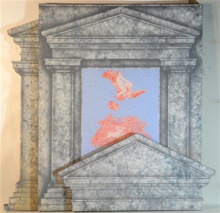 Fernando De Filippi "Lascia che i sogni irrompano al sole" 1989
olio su tela e t