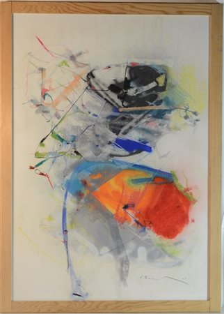 Edoardo Franceschini "Senza titolo" 
tecnica mista su cartoncino
cm 100x70
firma