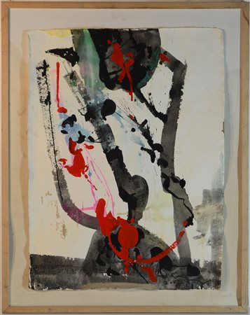 Edoardo Franceschini "Senza titolo" 2002
tecnica mista su cartoncino, cm 57x75
c